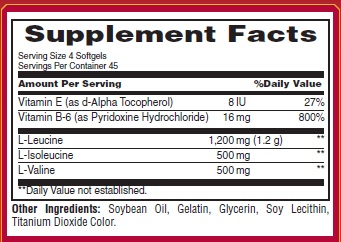 Met-Rx BCAA 2200 Ingredients